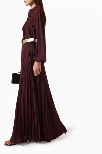 Adrian Pleated Shirt Dress