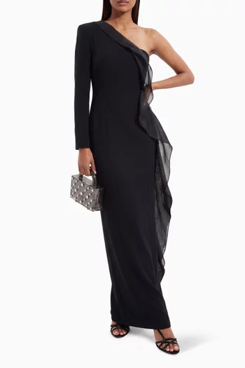Vesper Ruffle One-shoulder Dress