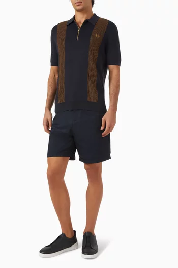 Knit Polo Shirt in Cotton Blend