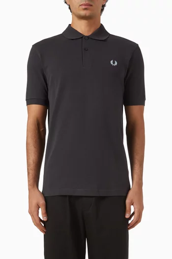 Embroidered Polo Shirt in Cotton