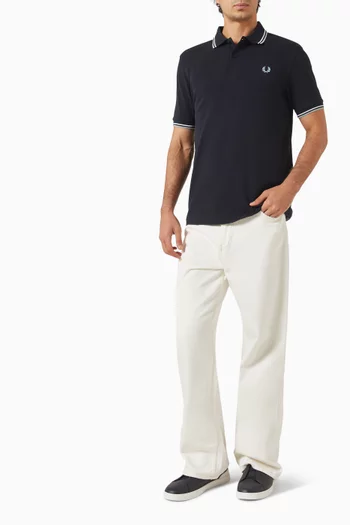 Twin Tipped Polo T-shirt in Cotton