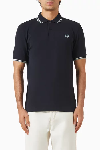 Twin Tipped Polo T-shirt in Cotton