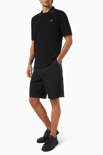 Tipped Polo Shirt in Cotton