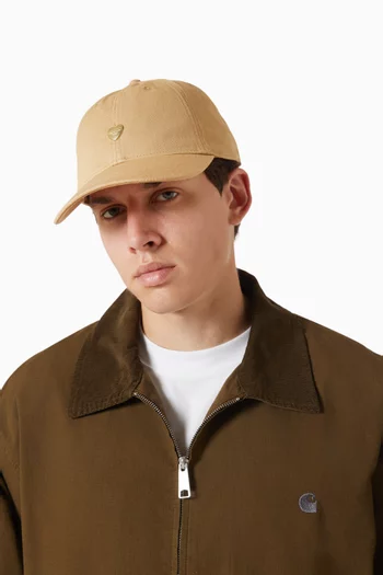 Metal Heart Cap in Cotton-twill