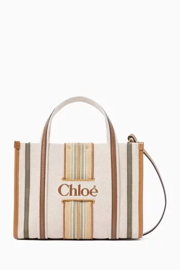 Small Woody Loop Tote Bag in Canvas