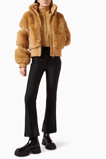 Furry Faux Fur Ski Jacket