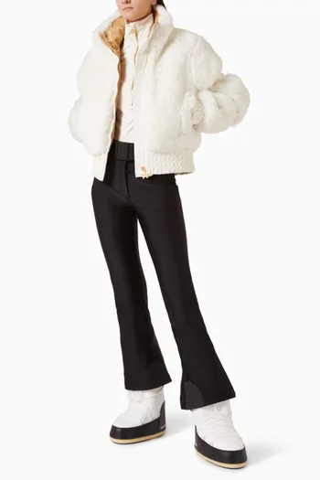 Furry Faux Fur Ski Jacket