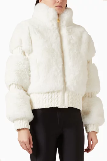 Furry Faux Fur Ski Jacket