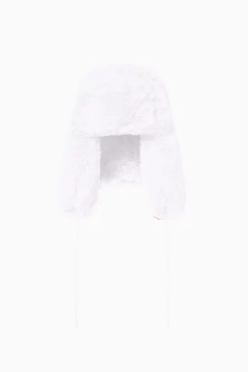 Cher Fluffy Aviator Hat in Faux Fur