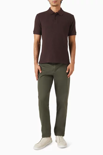 Variegated Polo T-shirt in Pima-cotton