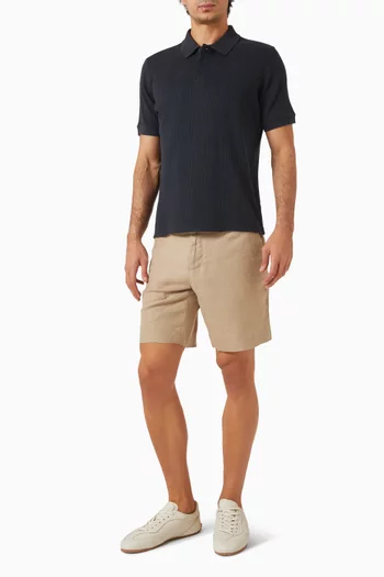 Variegated Polo T-shirt in Pima-cotton