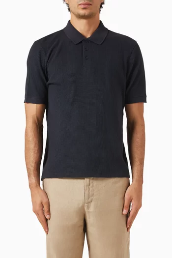 Variegated Polo T-shirt in Pima-cotton