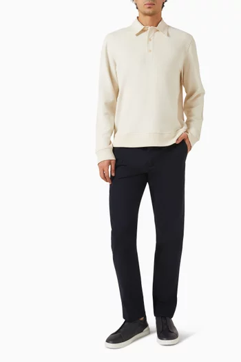 Travel Polo T-shirt in French Cotton-terry