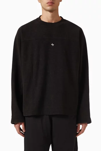 24/7 Waffle Sweatshirt in Cotton-blend