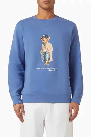 Knit Sweatshirt in Cotton Blend