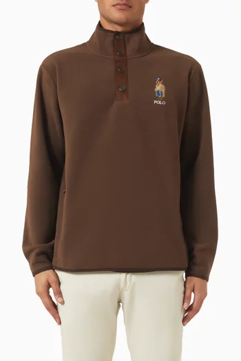 Knit Sweatshirt in Fleece