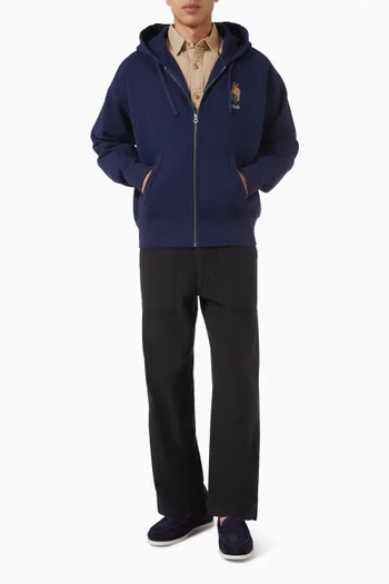 Polo Bear Hoodie in Cotton Blend
