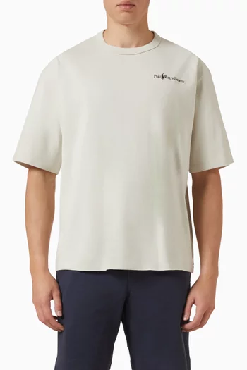 Embroidered T-shirt in Cotton