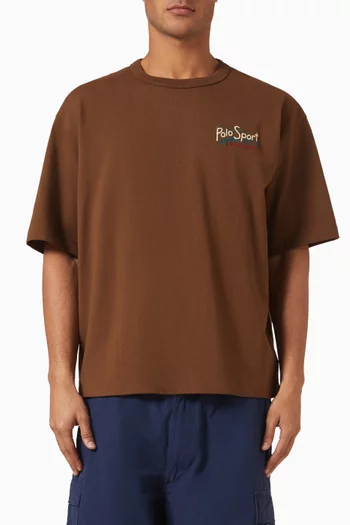 Embroidered T-shirt in Cotton