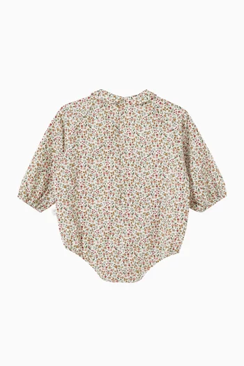 Floral-print Bodysuit