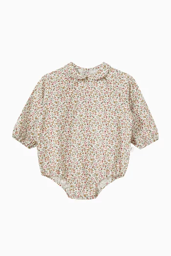Floral-print Bodysuit