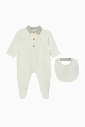 Logo Pyjama & Bib Set