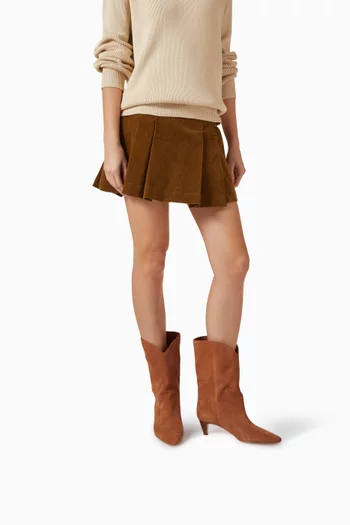 Daniela 50 Point-toe Boots in Suede