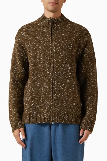 Oat Cardigan in Wool-cotton