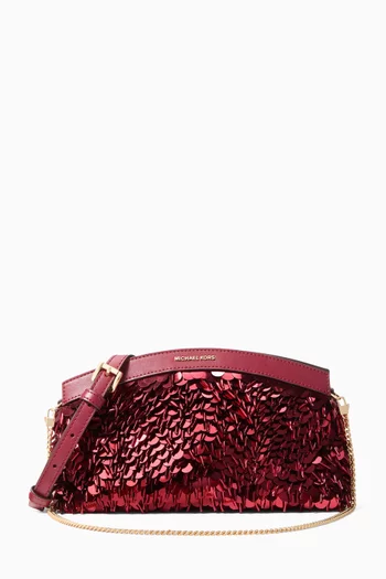 Small Athena Embellished Dome Clutch Crossbody Bag