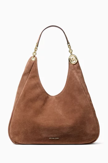 Large Ellie Tote Bag in Suede
