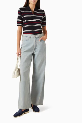 Facade Straight-leg Jeans in Denim