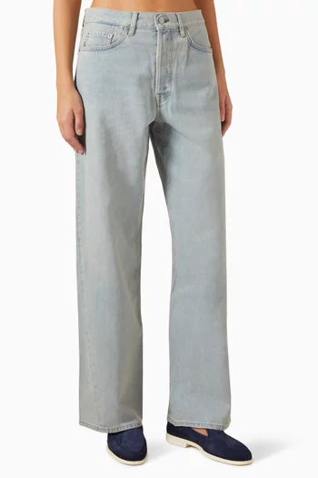 Facade Straight-leg Jeans in Denim