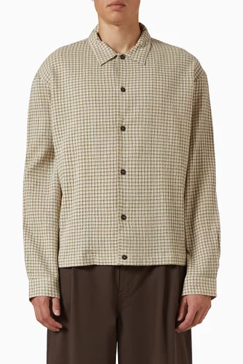 Check Shirt in Seersucker