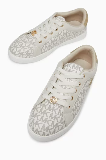 Jem Raine Star Sneakers in Signature Logo-printed Canvas