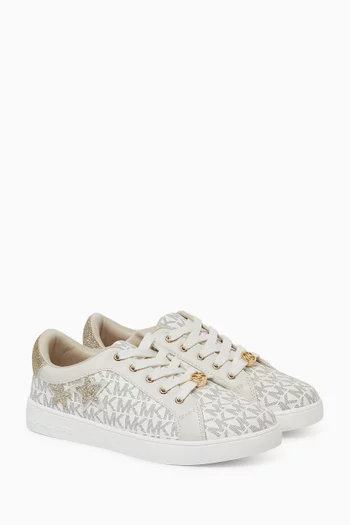 Jem Raine Star Sneakers in Signature Logo-printed Canvas