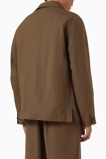 Unstructured Blazer in Linen