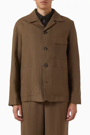 Unstructured Blazer in Linen