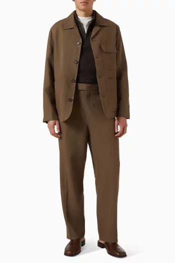 Relaxed-fit Pants in Linen