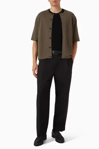 Button-up Cardigan in Bouclé-knit