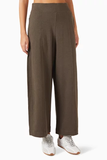 Barrel-leg Pants in Cotton
