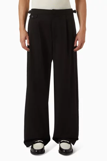 Wide-leg Pants in Cotton Twill