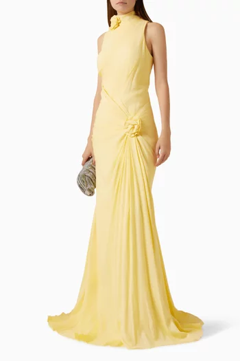 Rosavelle Floral Gown in Linen