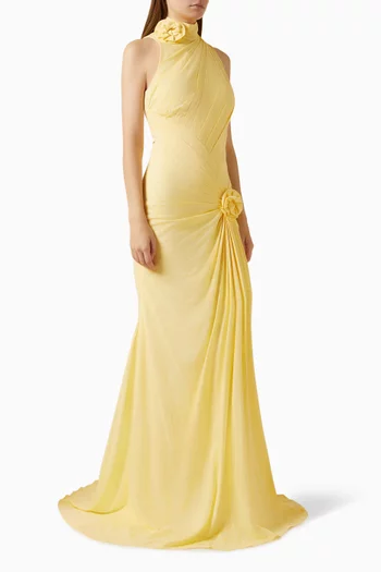 Rosavelle Floral Gown in Linen