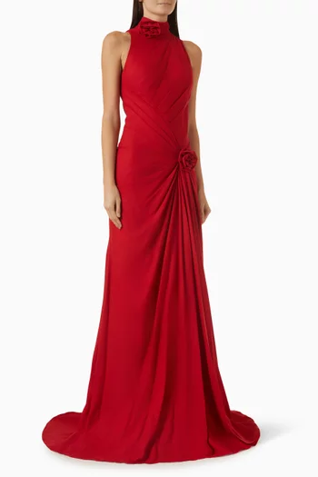 Rosavelle Floral Gown in Linen