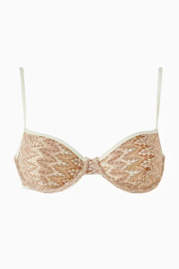 Capri Colour Block Bikini Top