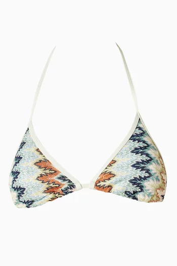 Palma Colour Block Bikini Top
