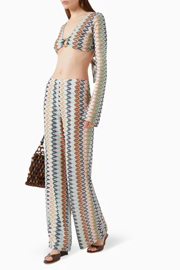 Toulon Pants in Crochet-knit