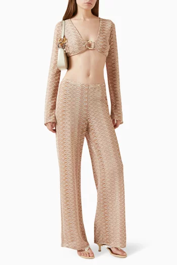 Toulon Pants in Crochet-knit