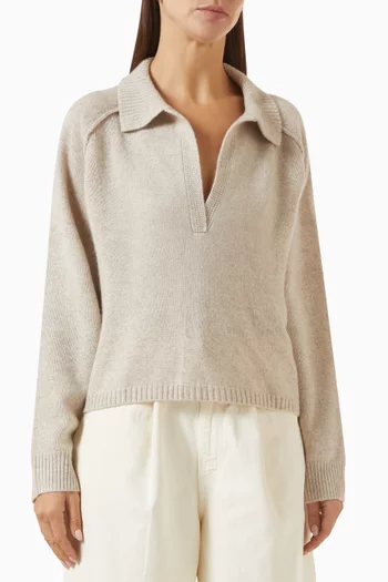 Aenora Polo Sweater in Cashmere