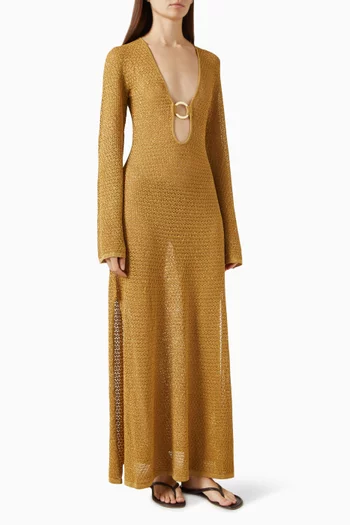 Montego Maxi Dress in Lace Crochet